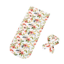 Load image into Gallery viewer, 2017 Newborn Fashion Baby Swaddle Blanket Spring Summer Baby Sleeping Swaddle Muslin Wrap Headband Baby Blanket Outfits Sets