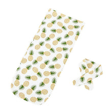 Load image into Gallery viewer, 2017 Newborn Fashion Baby Swaddle Blanket Spring Summer Baby Sleeping Swaddle Muslin Wrap Headband Baby Blanket Outfits Sets