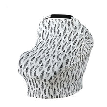 Load image into Gallery viewer, Baby Feeding Cover High Chair Cover Multifunctional 5 in 1 Baby Car Seat Cover Canopy Striped Infant Shopping Cart Nursing Cover