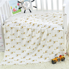 Load image into Gallery viewer, 2 Layers Baby Swaddle Blankets Muslin Wrap Newborn Stroller Cover Play Mat Infant Bath Towel Baby Accessories Cotton Blanket