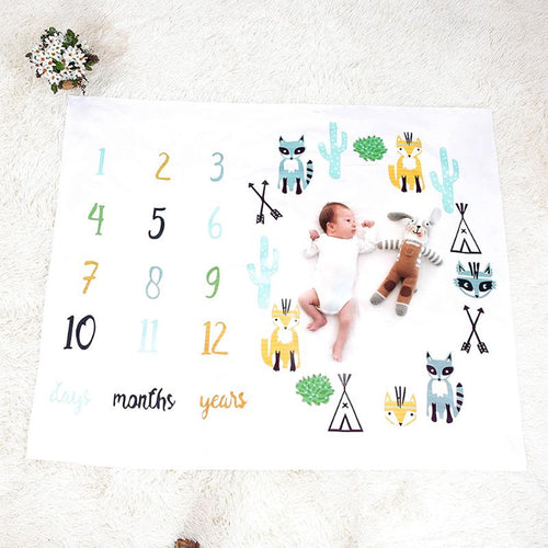 Newborn Baby Cute Blankets Baby Letter Printed Swaddle Wrap Bathing Towels Soft Blanket Infant Bedding Kids Photography Props