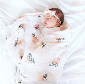 2 Layers Baby Swaddle Blankets Muslin Wrap Newborn Stroller Cover Play Mat Infant Bath Towel Baby Accessories Cotton Blanket