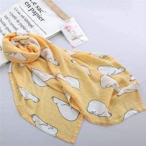 2 Layers Baby Swaddle Blankets Muslin Wrap Newborn Stroller Cover Play Mat Infant Bath Towel Baby Accessories Cotton Blanket
