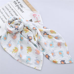 2 Layers Baby Swaddle Blankets Muslin Wrap Newborn Stroller Cover Play Mat Infant Bath Towel Baby Accessories Cotton Blanket