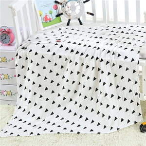 2 Layers Baby Swaddle Blankets Muslin Wrap Newborn Stroller Cover Play Mat Infant Bath Towel Baby Accessories Cotton Blanket